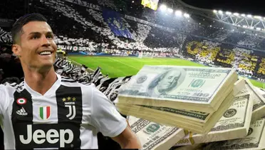 Cristiano Ronaldo mientras vestía la camiseta de la Juventus. Foto: Infobae