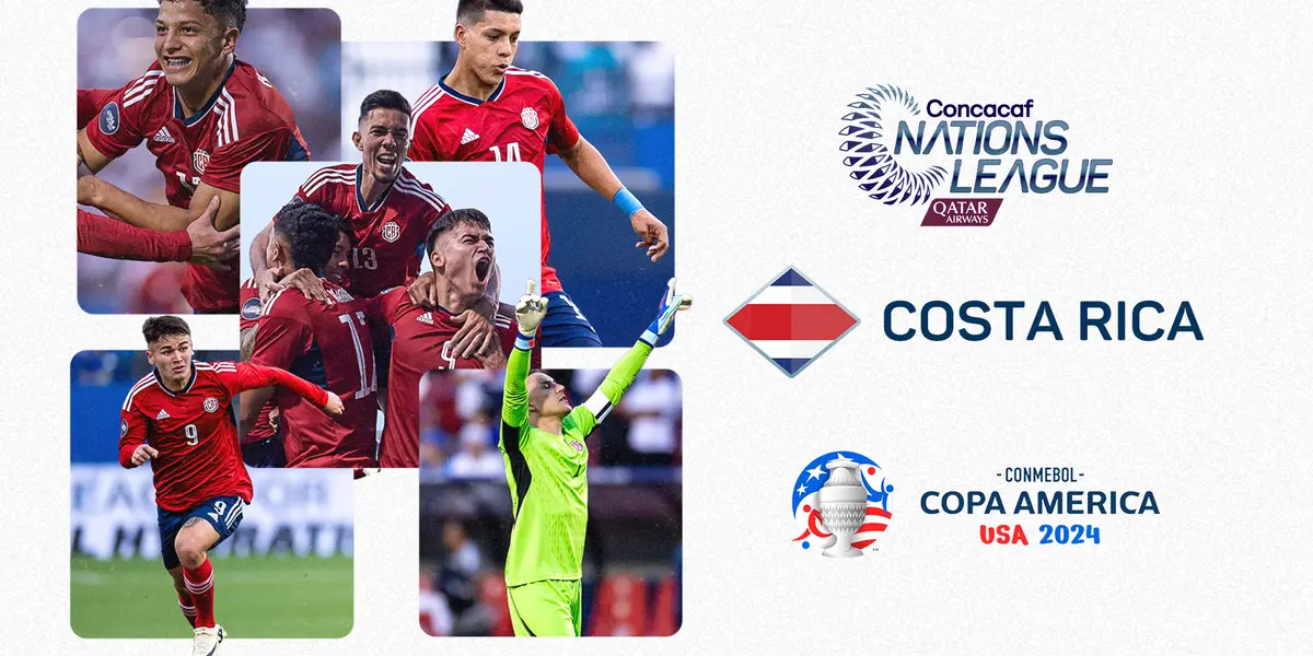 Jugadores de Costa Rica en la competición internacional. Foto: Concacaf.