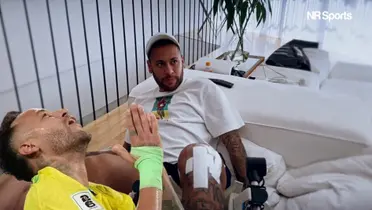 Neymar Jr recuperándose de su lesión. Foto: NR Sports.