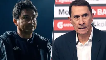 Alexandre Guimaraes y Vladimir Quesada previo al Clásico Nacional. Foto: Fútbol Centroamérica.