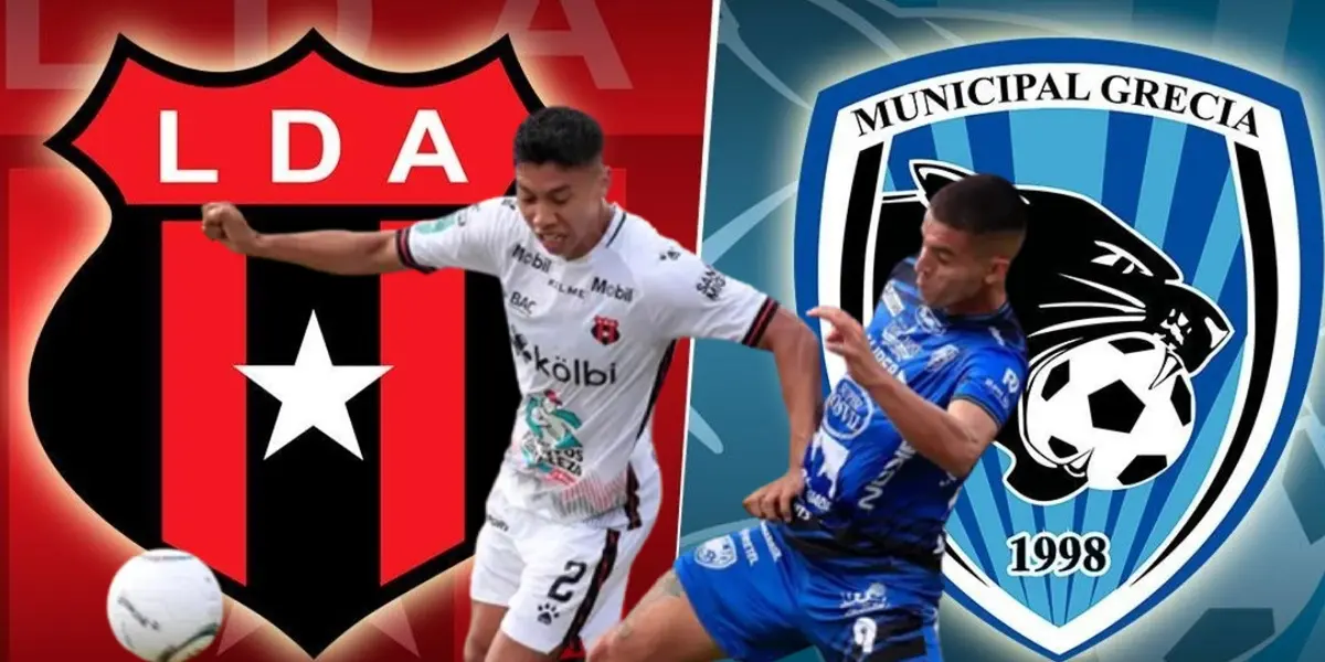 Carlos Martínez y un jugador de Grecia en pleno partido. Foto: Teletica.com.