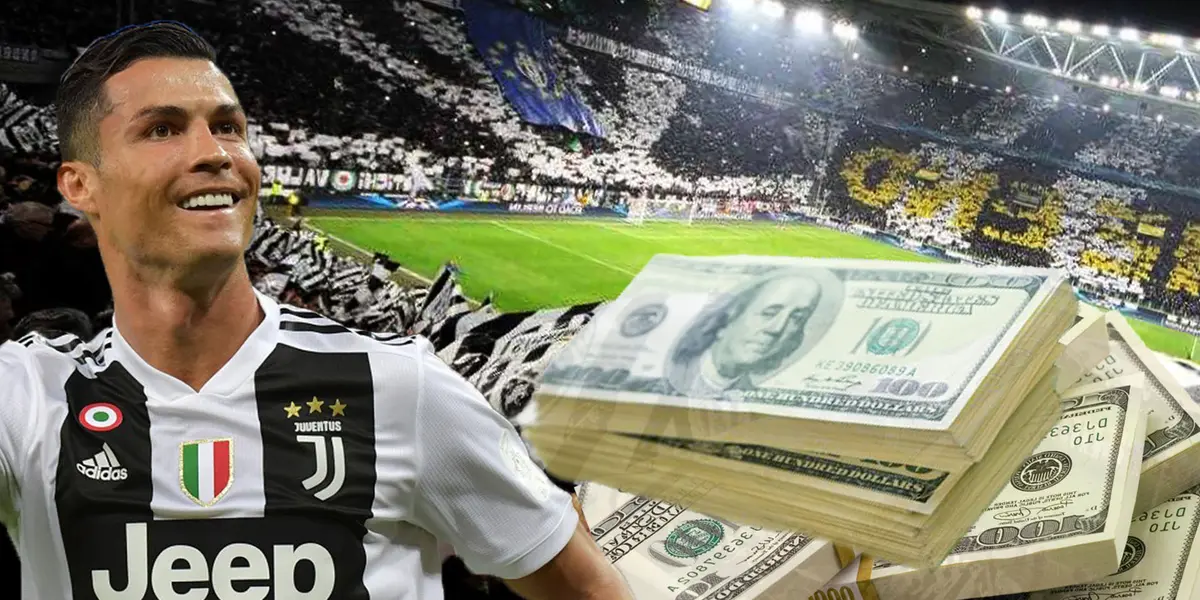 Cristiano Ronaldo mientras vestía la camiseta de la Juventus. Foto: Infobae
