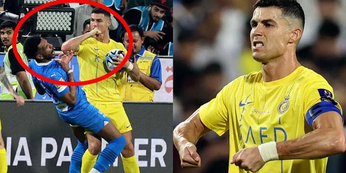 Cristiano Ronaldo y su comportamiento violento en un partido. Foto: Reuters