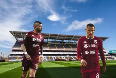 El anotador del primer gol de los morados tuvo un gesto con David Guzmán.