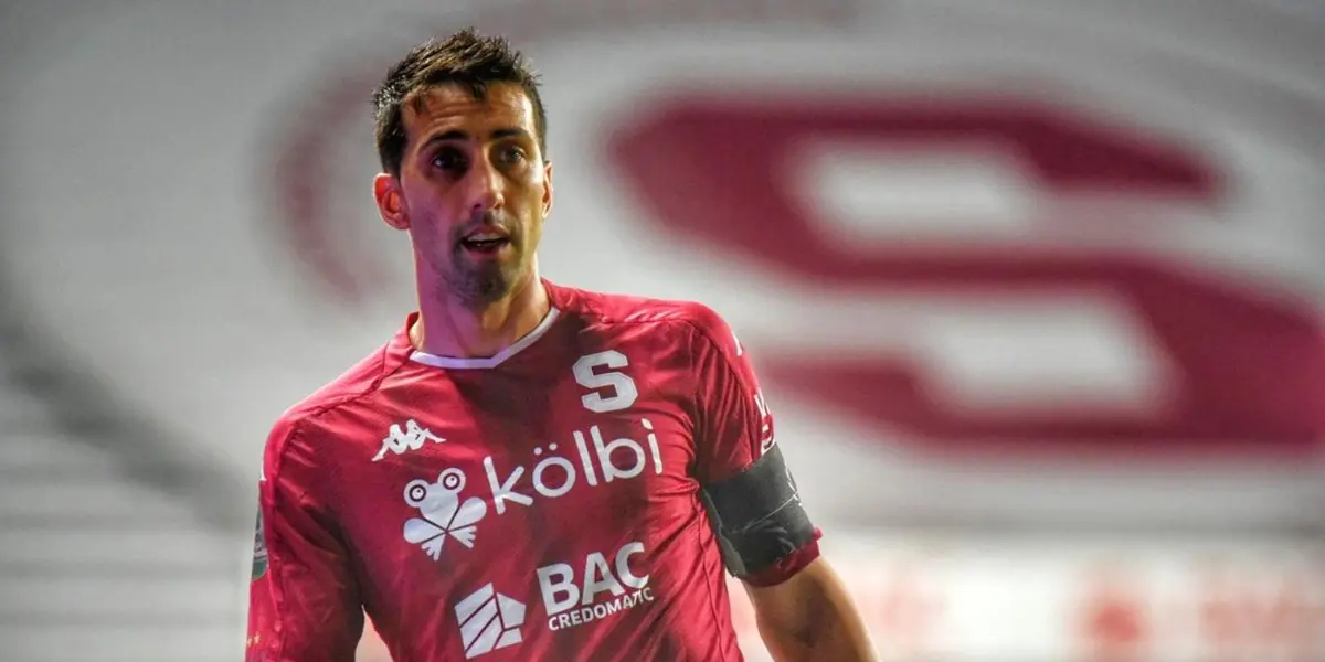 El capitán del cuadro morado si bien no le dio mucho énfasis, si mostró un poco su disgusto con la actuación arbitral