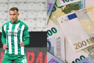 El defensor del Konyaspor de Turquía tiene un sueldo para apenas vivir en Turquía