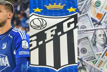 El defensor nacional se acerca al Santos de Brasil.