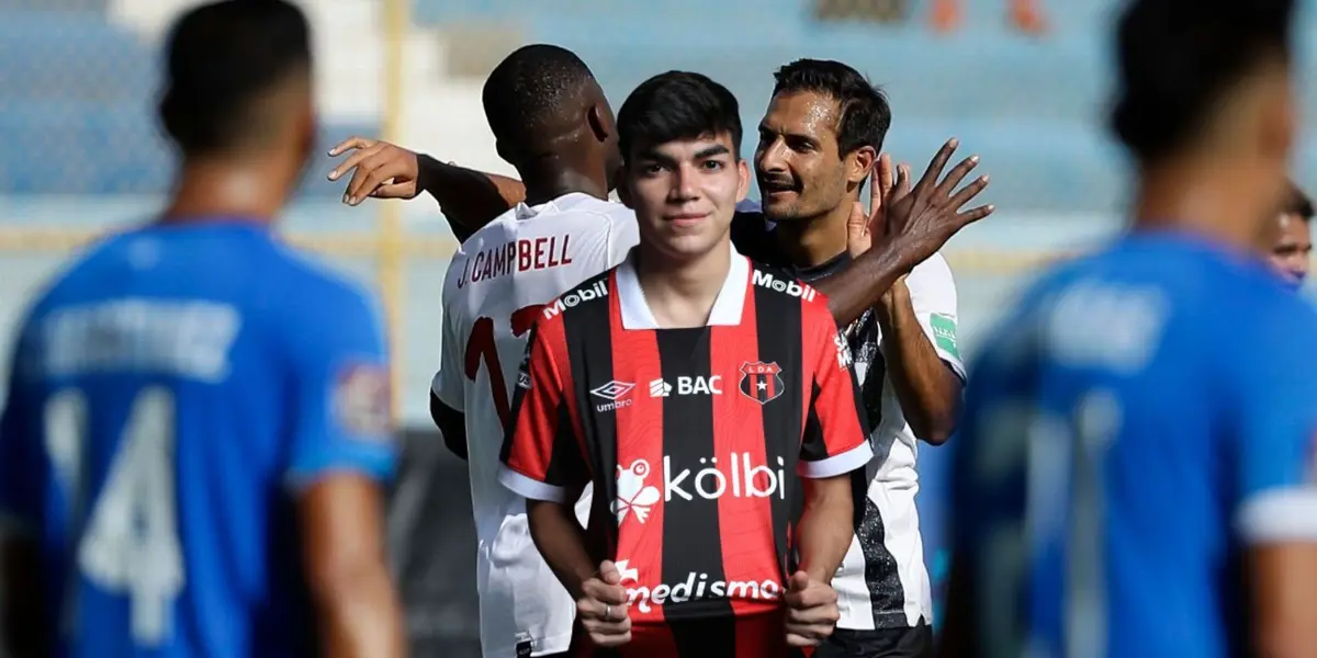El delantero de Alajuelense suma dos duelos con el equipo manudo.