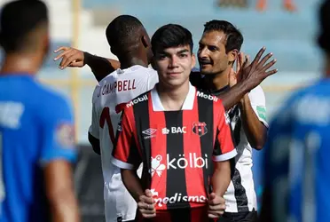 El delantero de Alajuelense suma dos duelos con el equipo manudo.