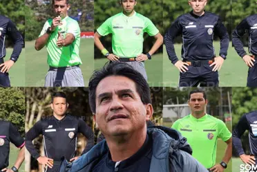 El técnico de los morados le dio con todo al silbatero Bryan Cruz.