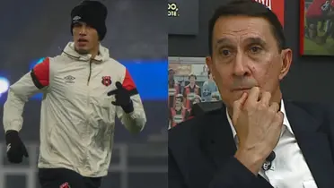 Fernando Lesme al lado de Alexandre Guimaraes. Foto: Everardo Herrera.