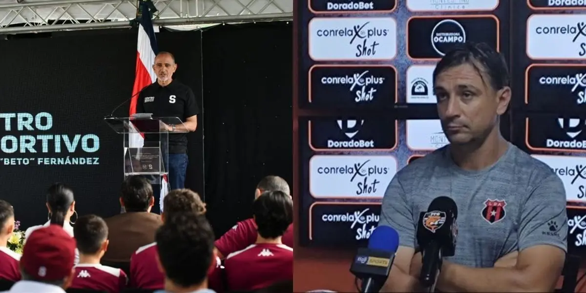 Gustavo Chinchilla le dio con todo al asistente técnico Martín Arriola