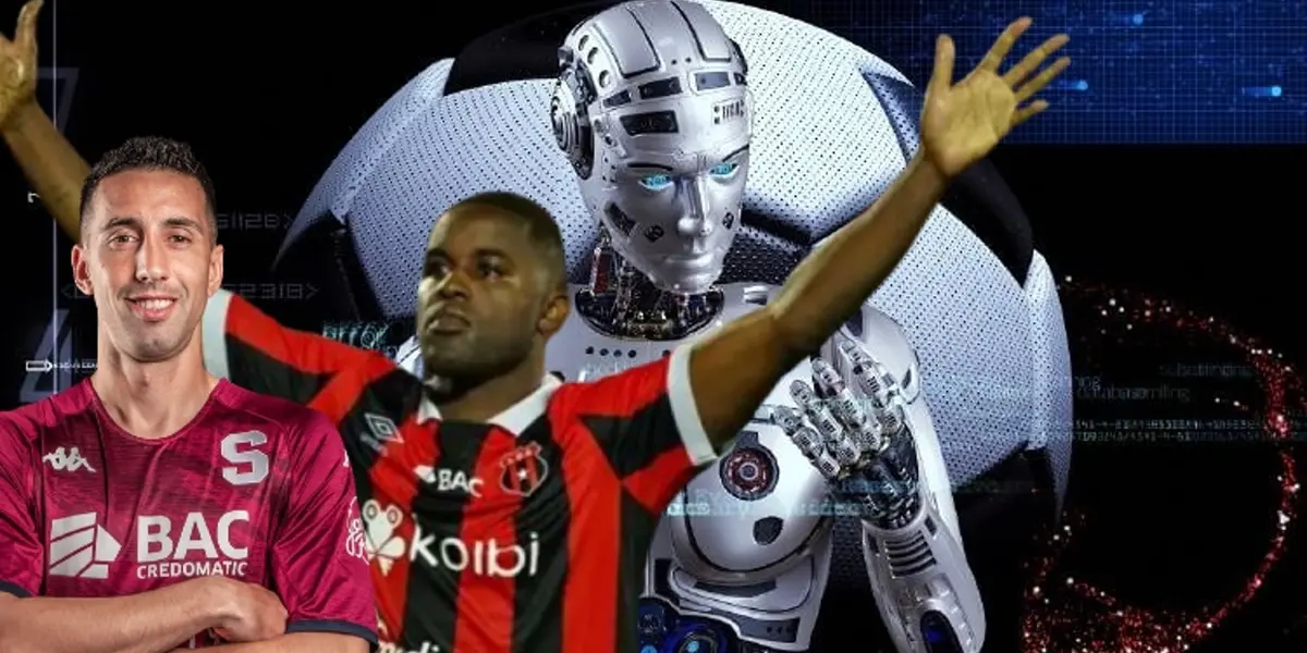 Joel Campbell y Mariano Torres con la IA. Foto: SAP