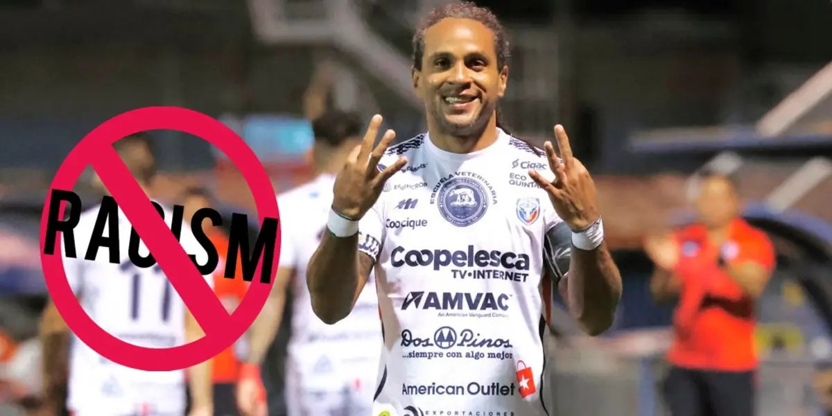 Jonathan McDonald, después de marcar un gol con San Carlos. Foto: Prensa SC.