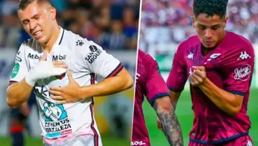 Jugadores de Alajuelense y Saprissa celebrando goles. Foto: Fútbol centroamérica.