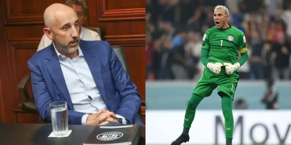 Keylor Navas y Osael Maroto. Foto: Sporting.