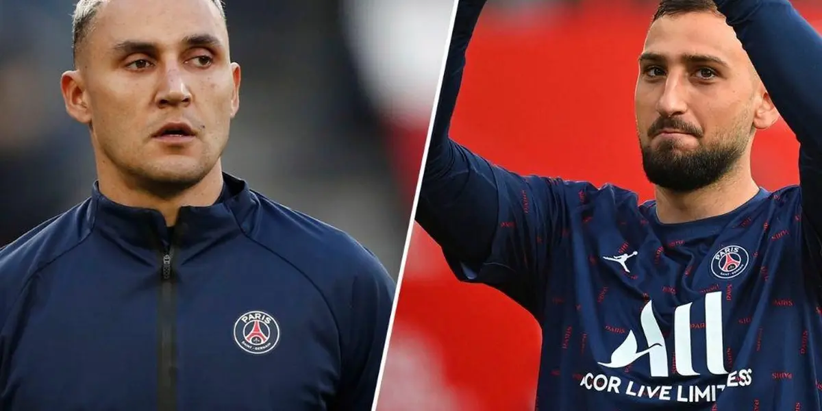 Los porteros Keylor Navas y Donnarumma del PSG.