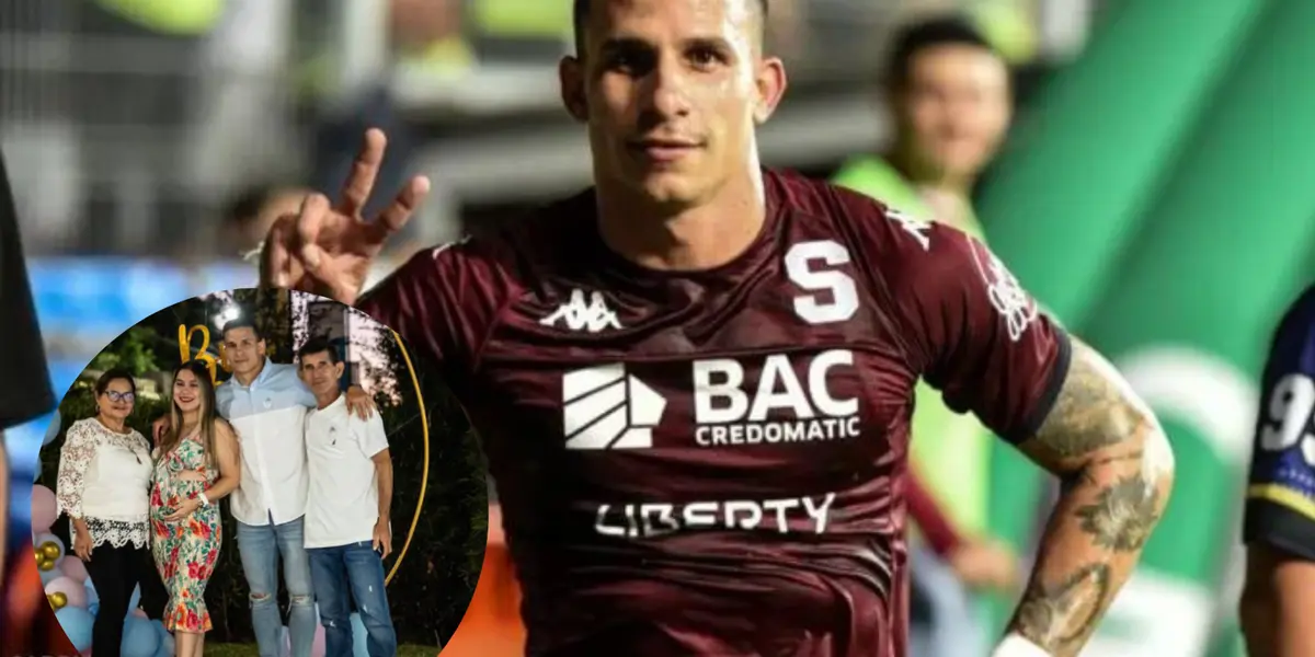 Luis Javier Paradela de Saprissa celebrado un gol. Foto: SAP.