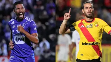 Marcel Hernández de Cartaginés y Yendrick Ruiz de Herediano celebrando. Foto: CR Prensa.