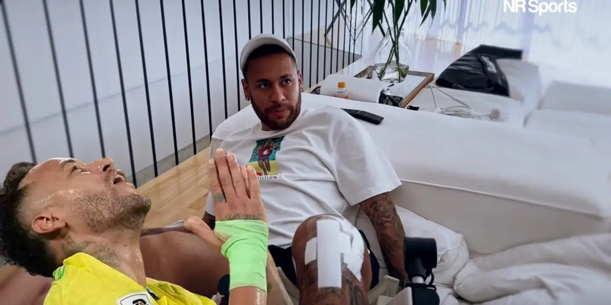 Neymar Jr recuperándose de su lesión. Foto: NR Sports.