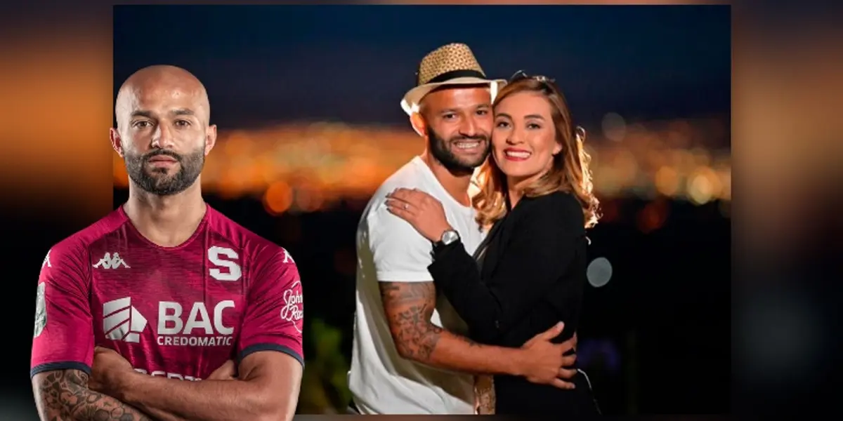 Ricardo Blanco, de Saprissa, con su familia. Foto: SAP.