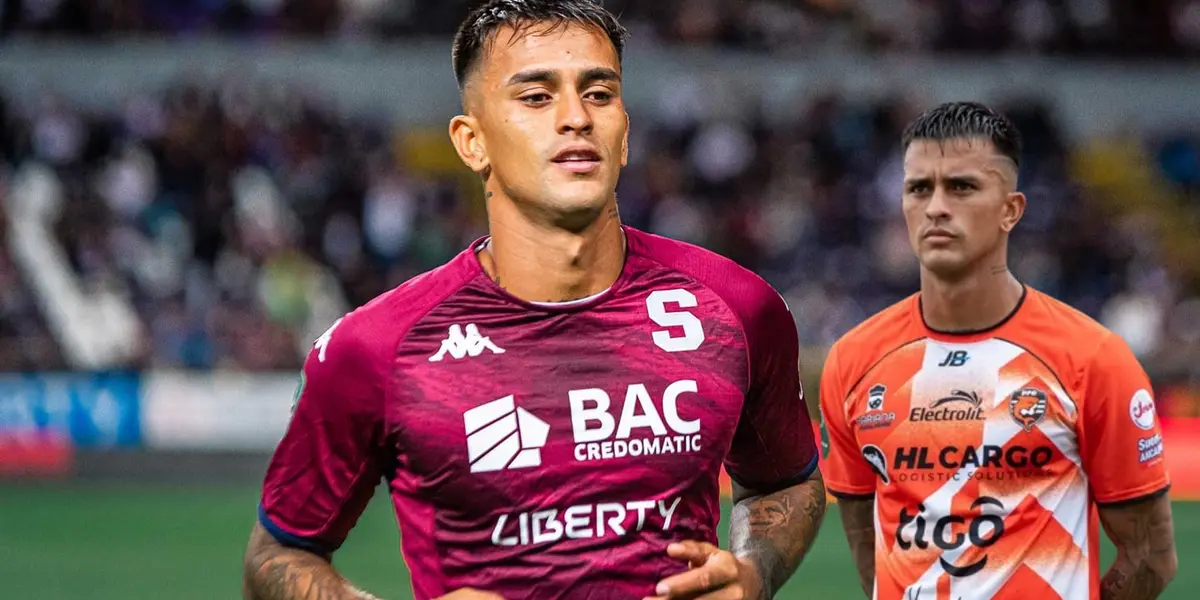 Yoserth Hernández vestido con la camiseta de Saprissa. Foto: SAP.