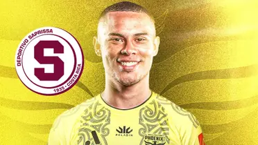 Youstin Salas con la camiseta del Wellington Phoenix. Foto: ESPN.